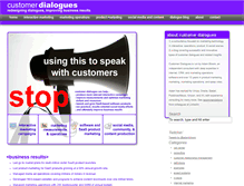 Tablet Screenshot of customerdialogues.com